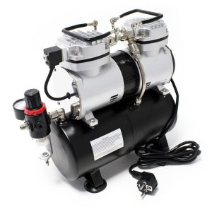 2 Cylinder Compressor with Tank for Airbush - Image 2