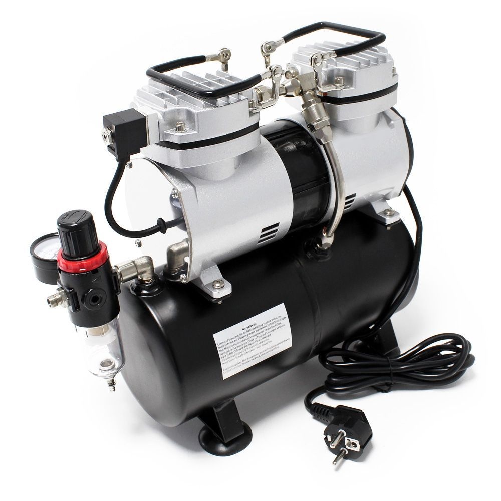2 Cylinder Compressor with Tank for Airbush