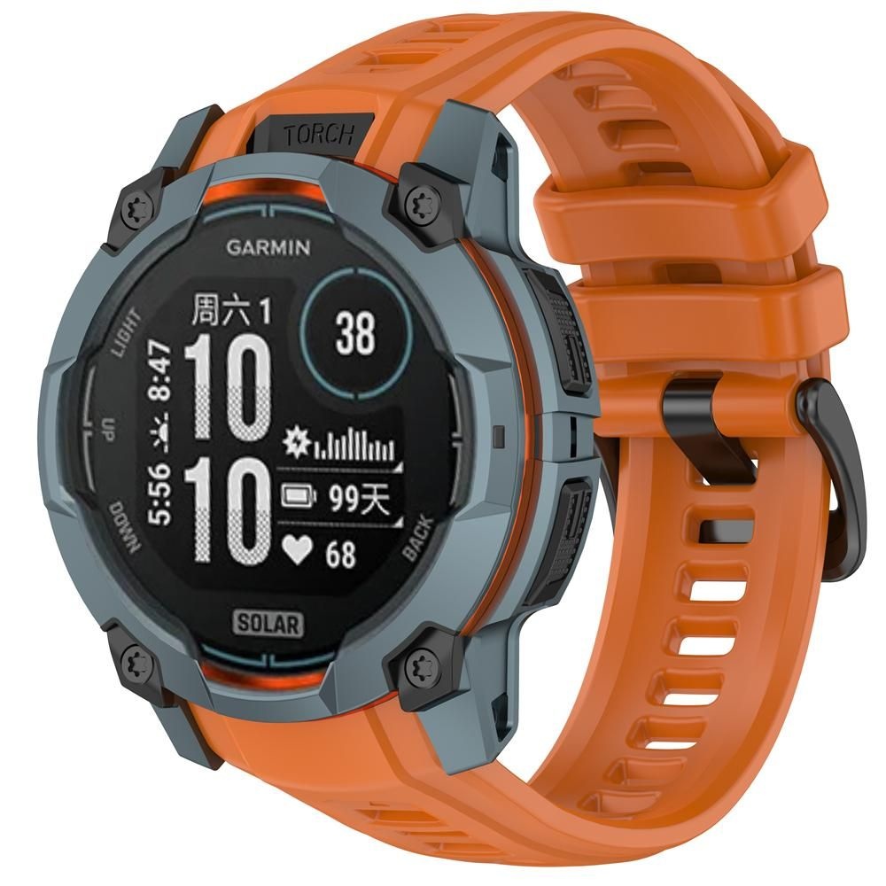 LOBO Silicone Strap Compatible With Garmin Instinct 3 - 45mm Models