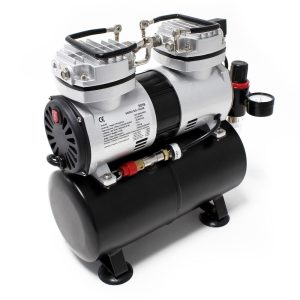 2 Cylinder Compressor with Tank for Airbush - Image 1