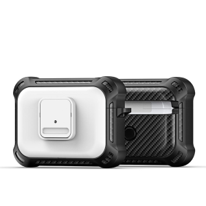 Dux Ducis TPU+PC Case with Carabiner for Apple Pods Pro 2 (PECG Series) - White