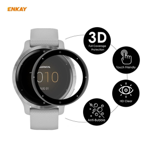 2x ENKAY Screen Protectors with 3D Edge for Garmin Venu 2S / Vivoactive 4S - Image 2