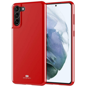 GOOSPERY Pearl Jelly Cover for Samsung S21 PLUS 6.7" - Red