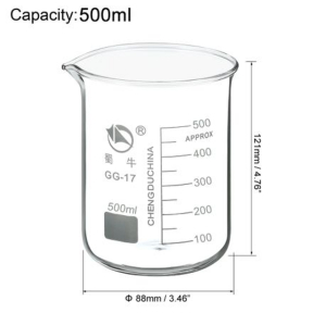 Shuniu - Borosilicate Beaker Set - 250ml + 500ml - GG-17 - Image 3