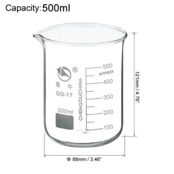 Shuniu - Borosilicate Beaker Set - 250ml + 500ml - GG-17