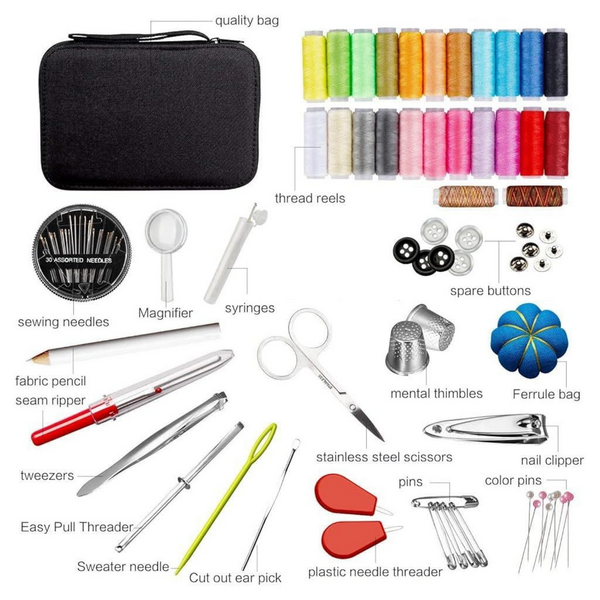 98-Piece Portable Travel Sewing Kit
