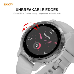 2x ENKAY Screen Protectors with 3D Edge for Garmin Venu 2S / Vivoactive 4S - Image 5