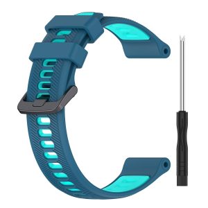 LOBO 22mm Two-Tone Silicone Watch Strap For Garmin Forerunner 965 - Image 9