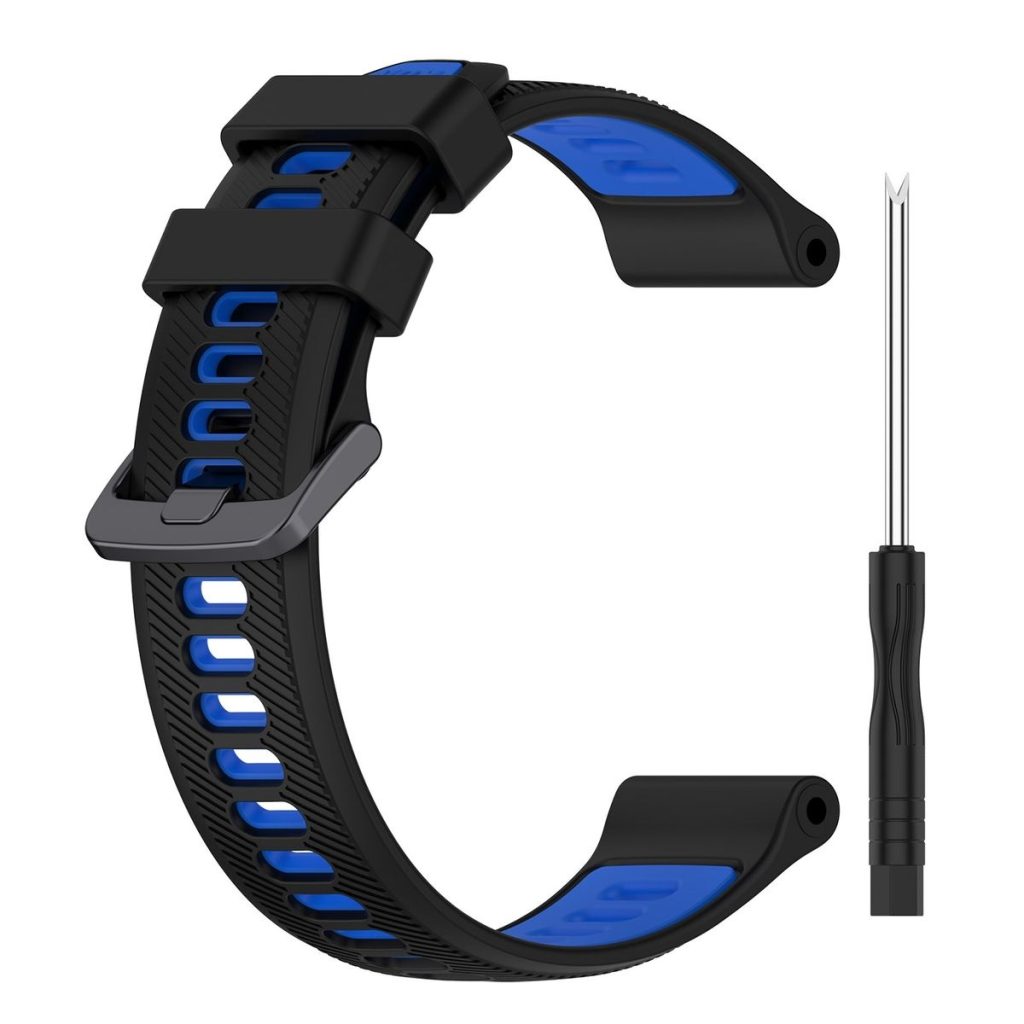 LOBO 22mm Two-Tone Silicone Watch Strap For Garmin Forerunner 965