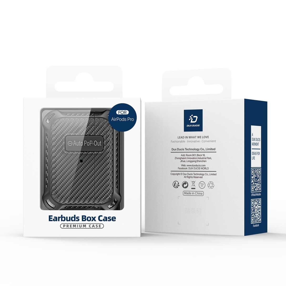 Dux Ducis TPU+PC Case with Carabiner for Apple Pods 3 (PECI Series)White - Image 7