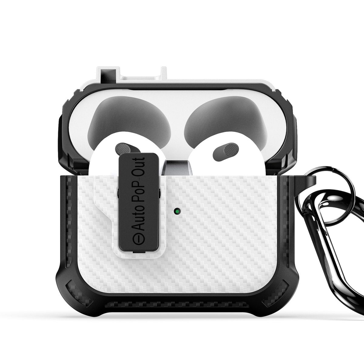 Dux Ducis TPU+PC Case with Carabiner for Apple Pods 3 (PECI Series)White - Image 9