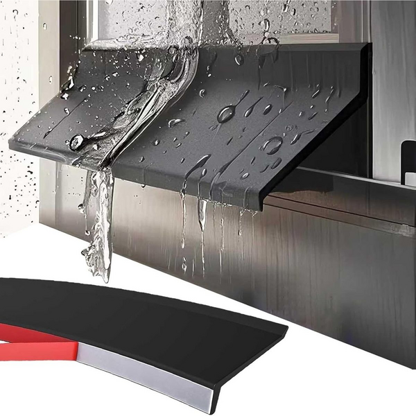 4x 50cm Self-Adhesive Rubber Water Barrier Strips