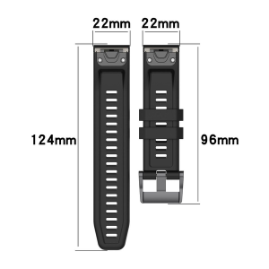 5by5 22mm Quick Fitting Silicone Strap for Garmin(Compatibility List Below) - Image 4