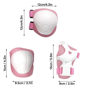 6 Piece Knee - Elbow & Wrist Guard Set for Children - 2-7yrs - 15-35kg - Image 8