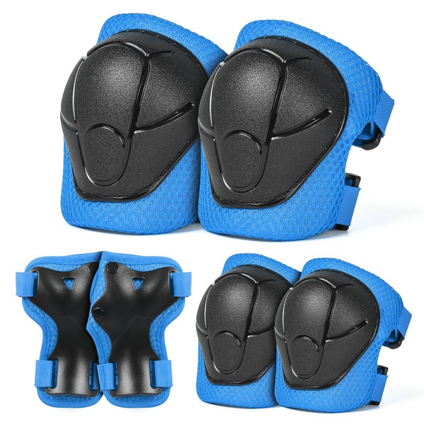 6 Piece Knee - Elbow & Wrist Guard Set for Children - 2-7yrs - 15-35kg