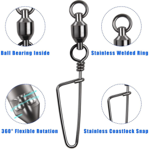40pcs Ball Bearing Swivel with Coastlock Snap #2 - Image 5