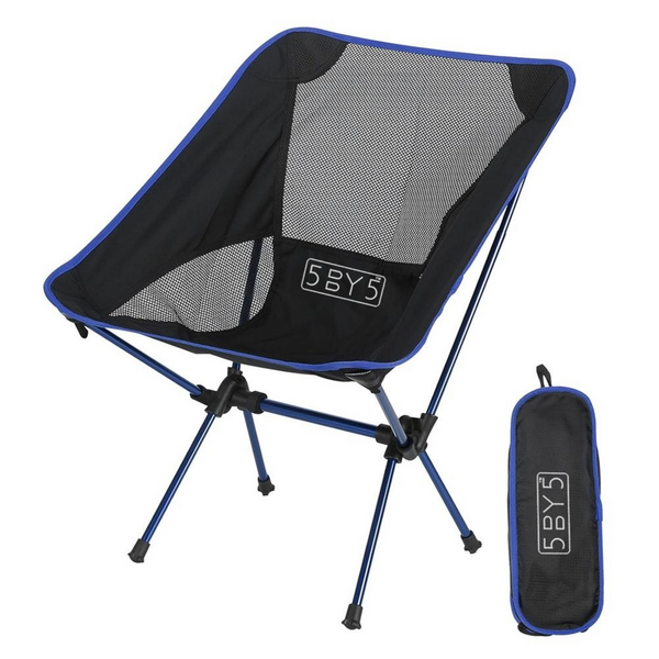 5by5 Ultralight Compact Camping Seat (With Aircraft Grade Aluminium Frame)