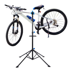 Bicycle Repair and Cleaning Stand - Twist Clamp - Black and Blue - Image 2