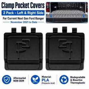 Clamp Pocket Covers Compatible with Next Gen Ford Ranger - 2 Pack - Image 2
