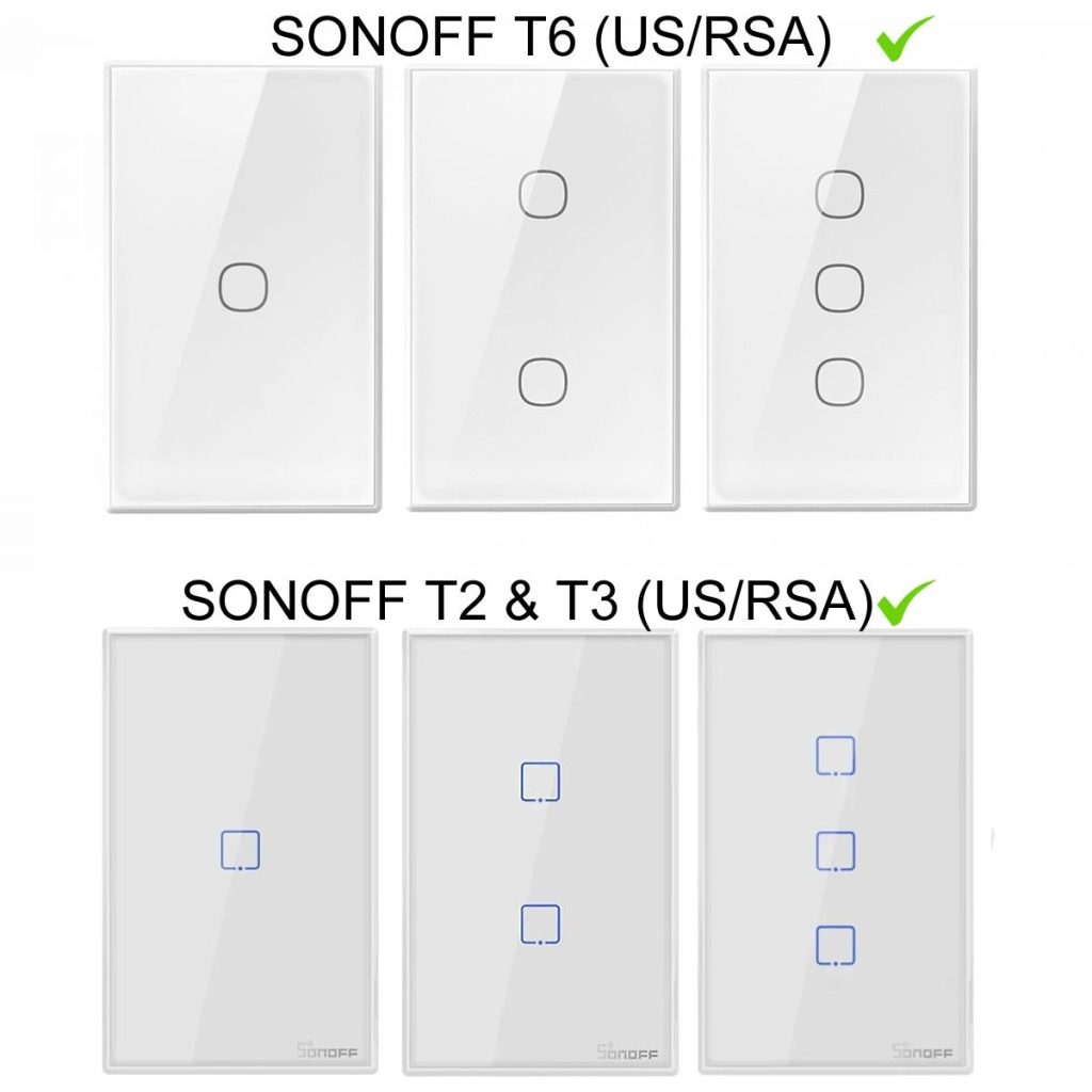 4 Pack Light Switch Frames Compatible With Sonoff Light Switches (6mm Trim) - White