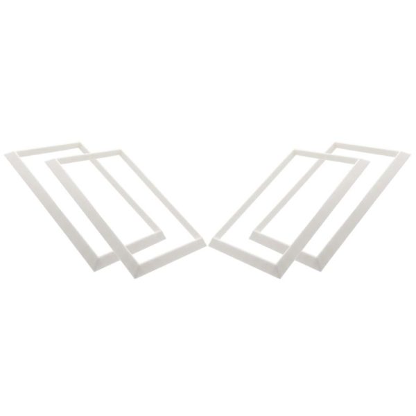 4 Pack Light Switch Frames Compatible With Sonoff Light Switches (6mm Trim) - White