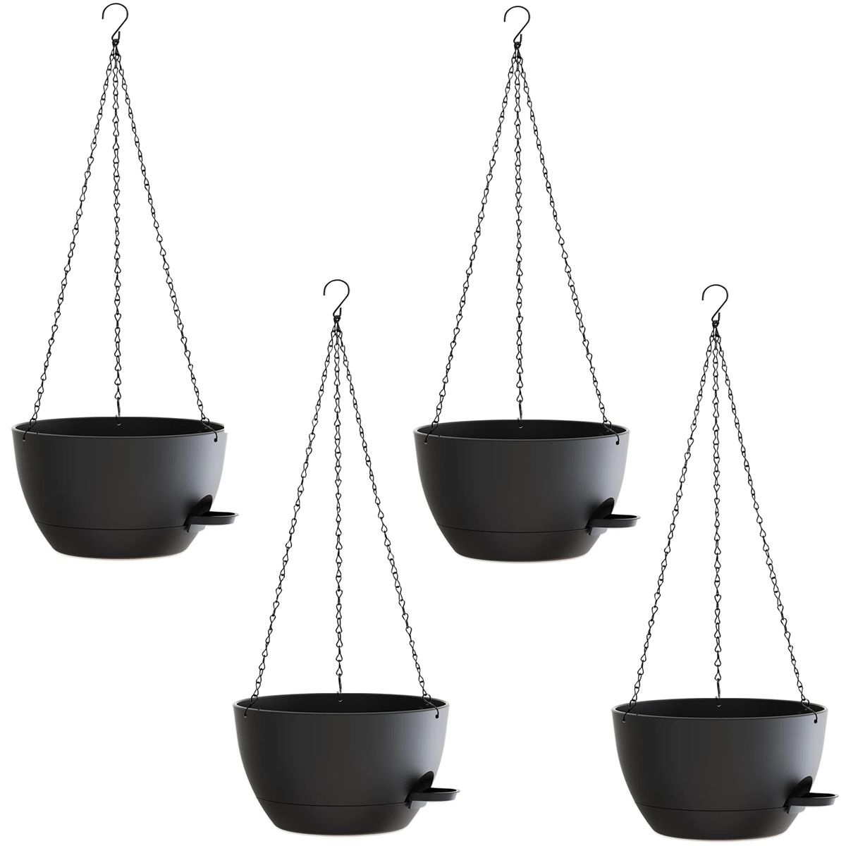 4 Pack Self-Watering Hanging Pots 20.5cm / 8 Inch - Image 8