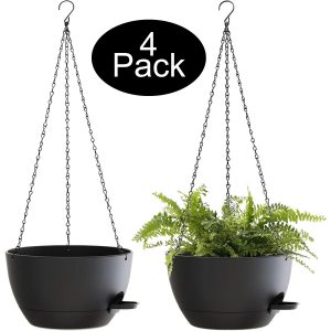 4 Pack Self-Watering Hanging Pots 20.5cm / 8 Inch - Image 2