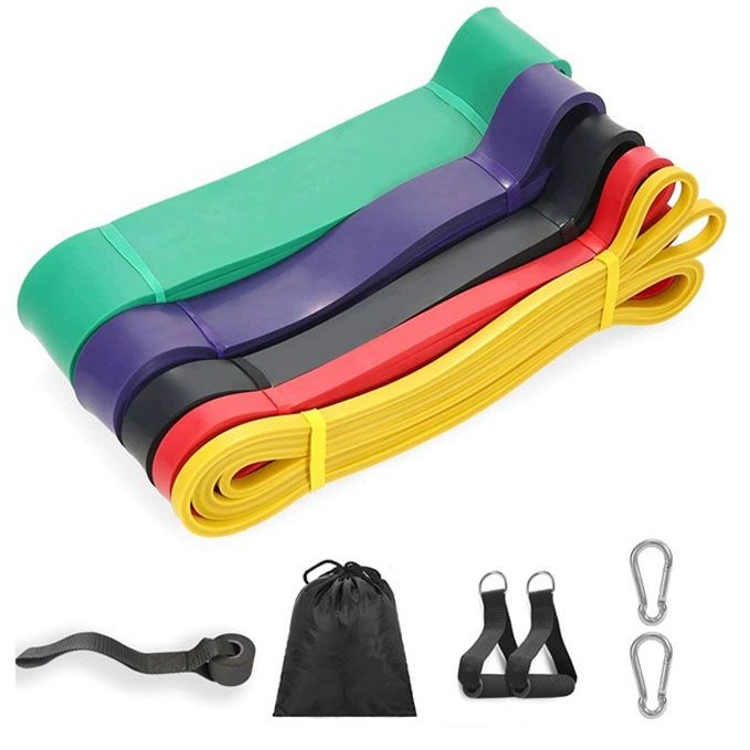 Fitness Band Workout Bands for Exercise with Handles Pull Up Elastic Bands