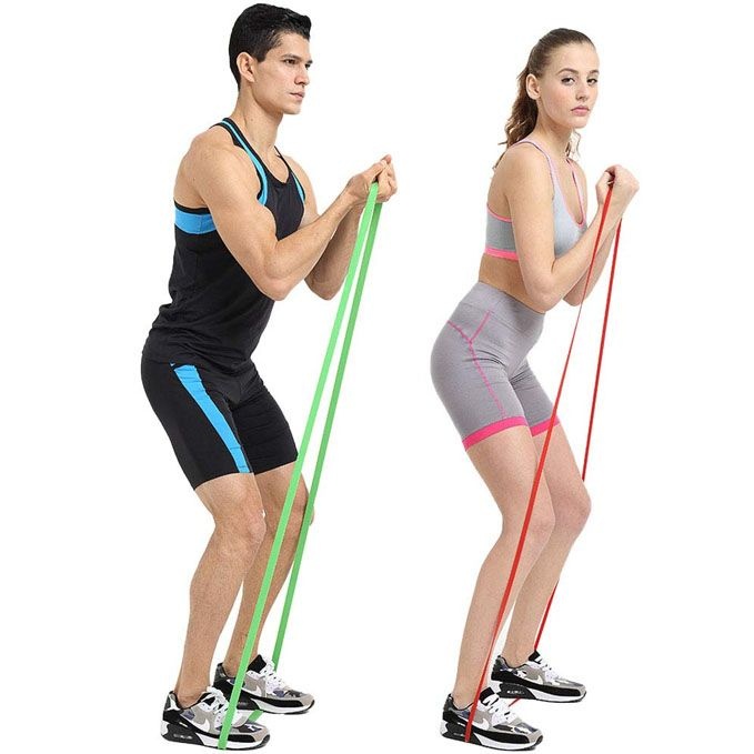 Fitness Band Workout Bands for Exercise with Handles Pull Up Elastic Bands