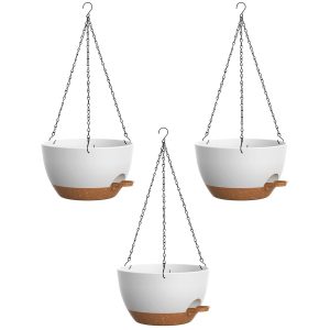 3 Pack Self-Watering Hanging Pots 25cm / 10 Inch - Image 12
