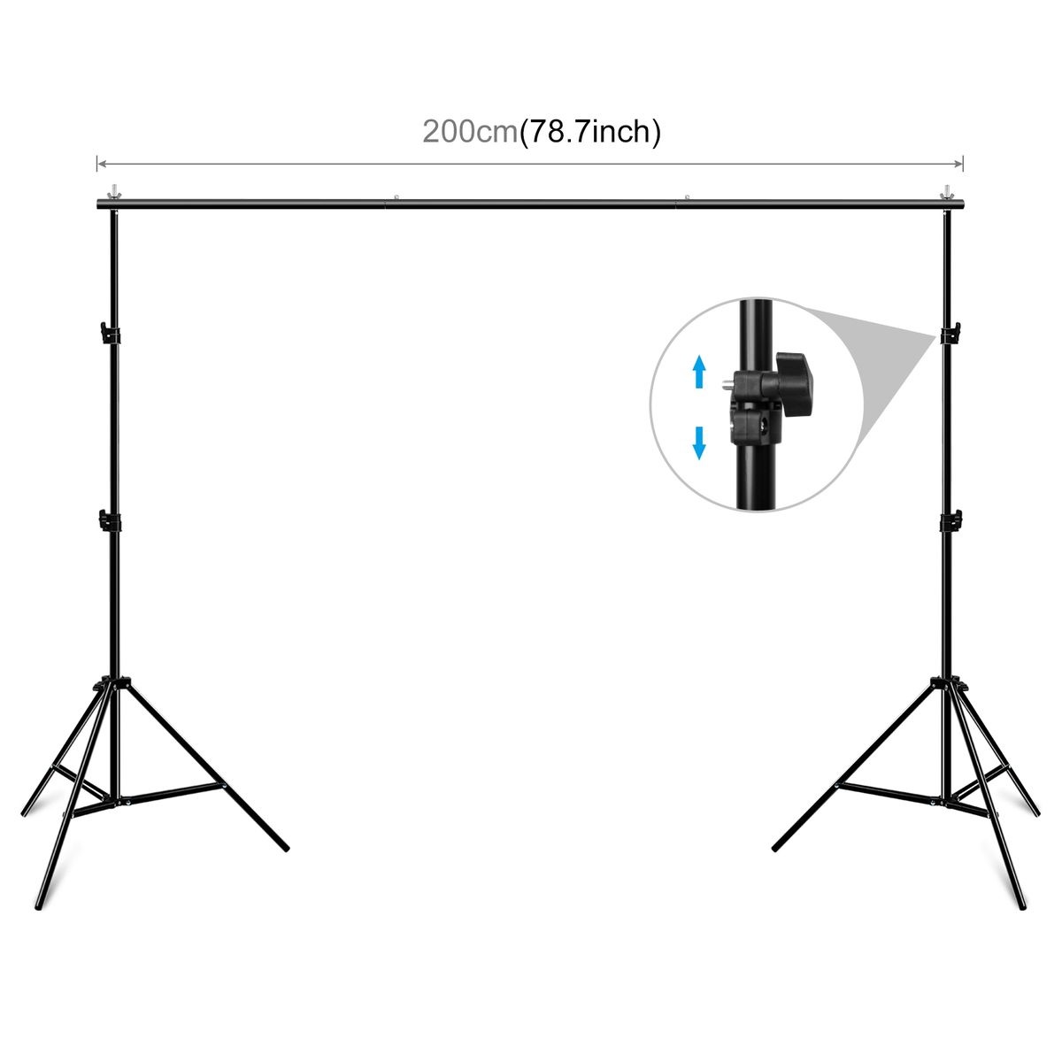 PULUZ 2m x 2m Photo Studio Backdrop Frame Kit - Image 4