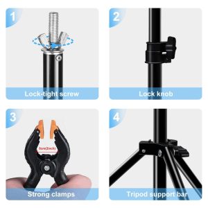 PULUZ 2m x 2m Photo Studio Backdrop Frame Kit - Image 5