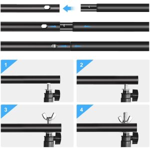 PULUZ 2m x 2m Photo Studio Backdrop Frame Kit - Image 6