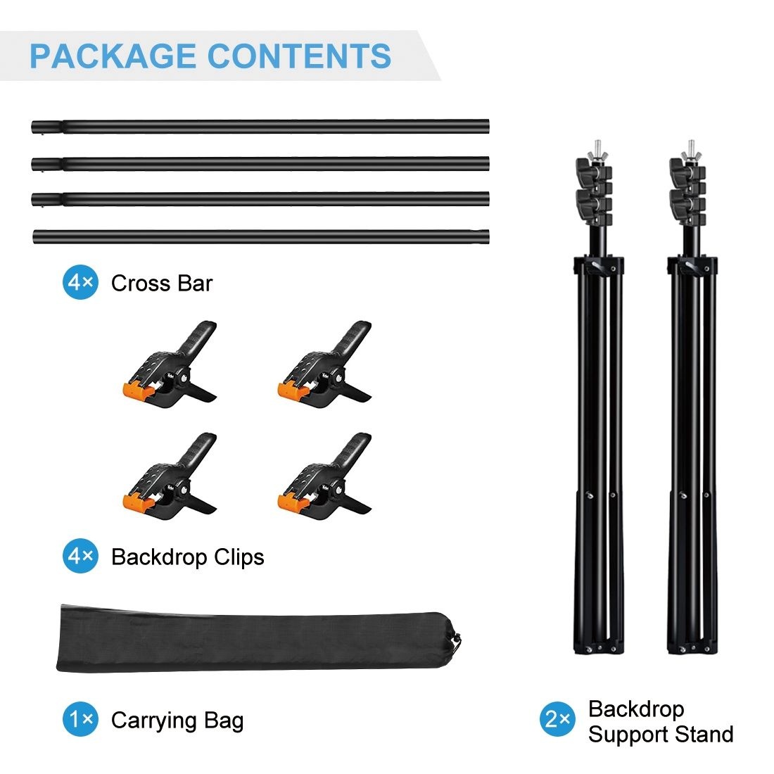 PULUZ 2m x 2m Photo Studio Backdrop Frame Kit - Image 3