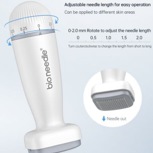 Bioneedle 120 Adjustable Skincare Stamp + Silicone Face Brush - Image 2
