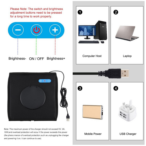 PULUZ 25cm LED Photo Softbox with 12 Colour Backdrops