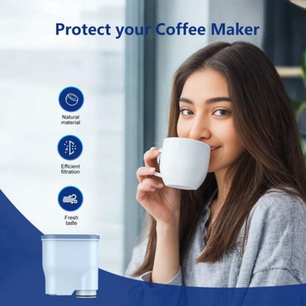 4 Pieces Coffee Machine Water Filter Replacement Compatible With Philips