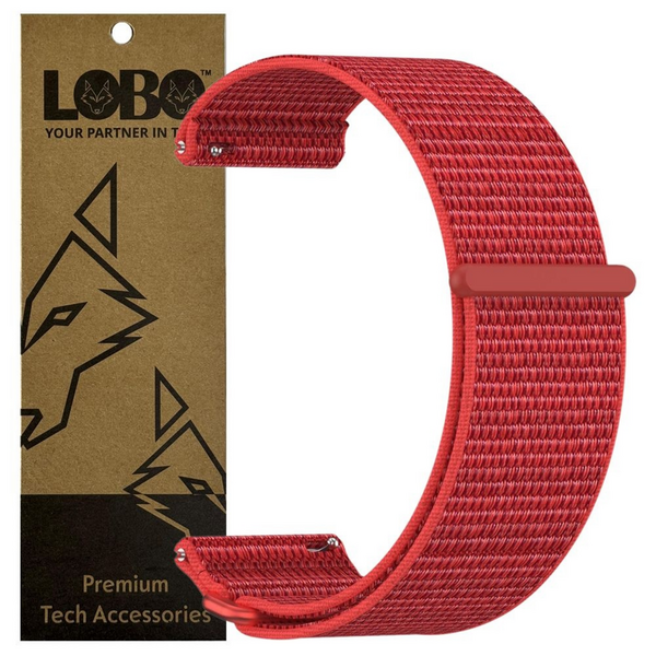 LOBO 24mm FastFit Nylon Velcro Strap Compatible With Garmin Venu X1