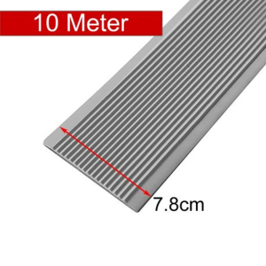 Self-Adhesive Rubber Stair Grip Strip - 10m x 7.8cm - Grey - Image 3