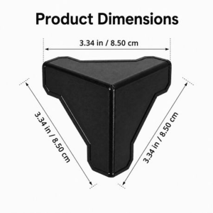 Packaging Box Corner Protectors 400 Pack - Black Plastic Guards - Image 3