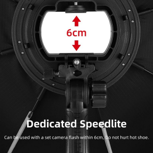 TRIOPO KS90 Octa Softbox for Portable Flash (90cm) with Handle - Image 3