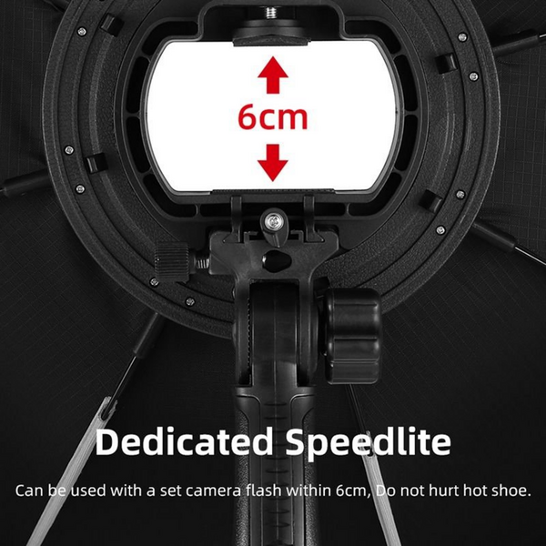 TRIOPO KS90 Octa Softbox for Portable Flash (90cm) with Handle
