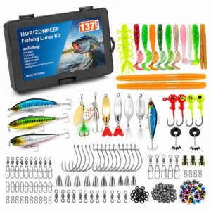 HORIZONREEF 137pc Fishing Lure Kit & Tackle Box