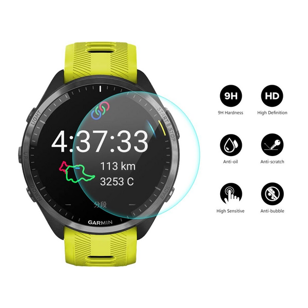 2x ENKAY Tempered Glass Film for Garmin Forerunner 965