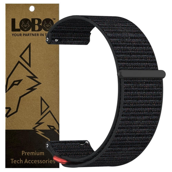 LOBO 24mm FastFit Nylon Velcro Strap Compatible With Garmin Venu X1