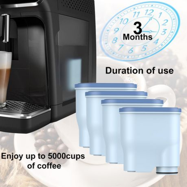 4 Pieces Coffee Machine Water Filter Replacement Compatible With Philips