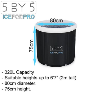 5by5 IcePodPro Ice Bath With Bag, Thermometer & Hand Pump - Image 3