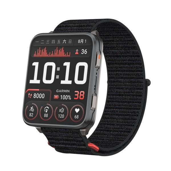 LOBO 24mm FastFit Nylon Velcro Strap Compatible With Garmin Venu X1
