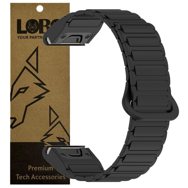 LOBO 20mm FastFit Magnetic Strap Compatible With Garmin Fenix 5S/6S/7S,Fenix 8-43mm etc