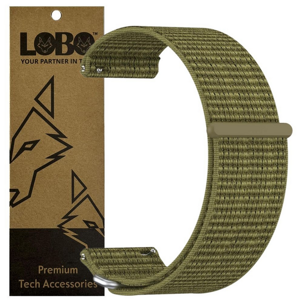 LOBO 24mm FastFit Nylon Velcro Strap Compatible With Garmin Venu X1